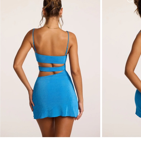 Oh Polly Blue Cut-Out Mini Dress - Picture 6 of 11